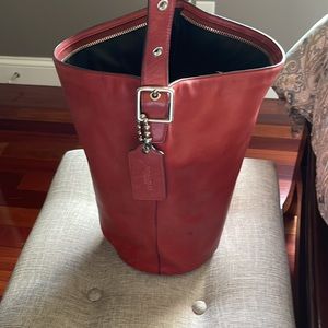 Coach All leather crossbody bag